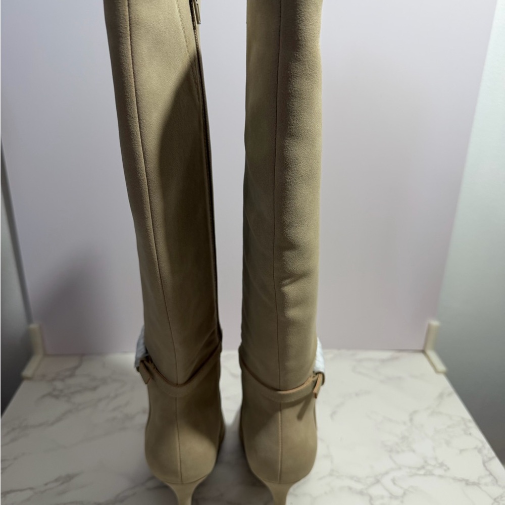 BCBG Generation Women's Abbin Beige Suede Dress Boot -- 6.5 - Picture 6 of 12